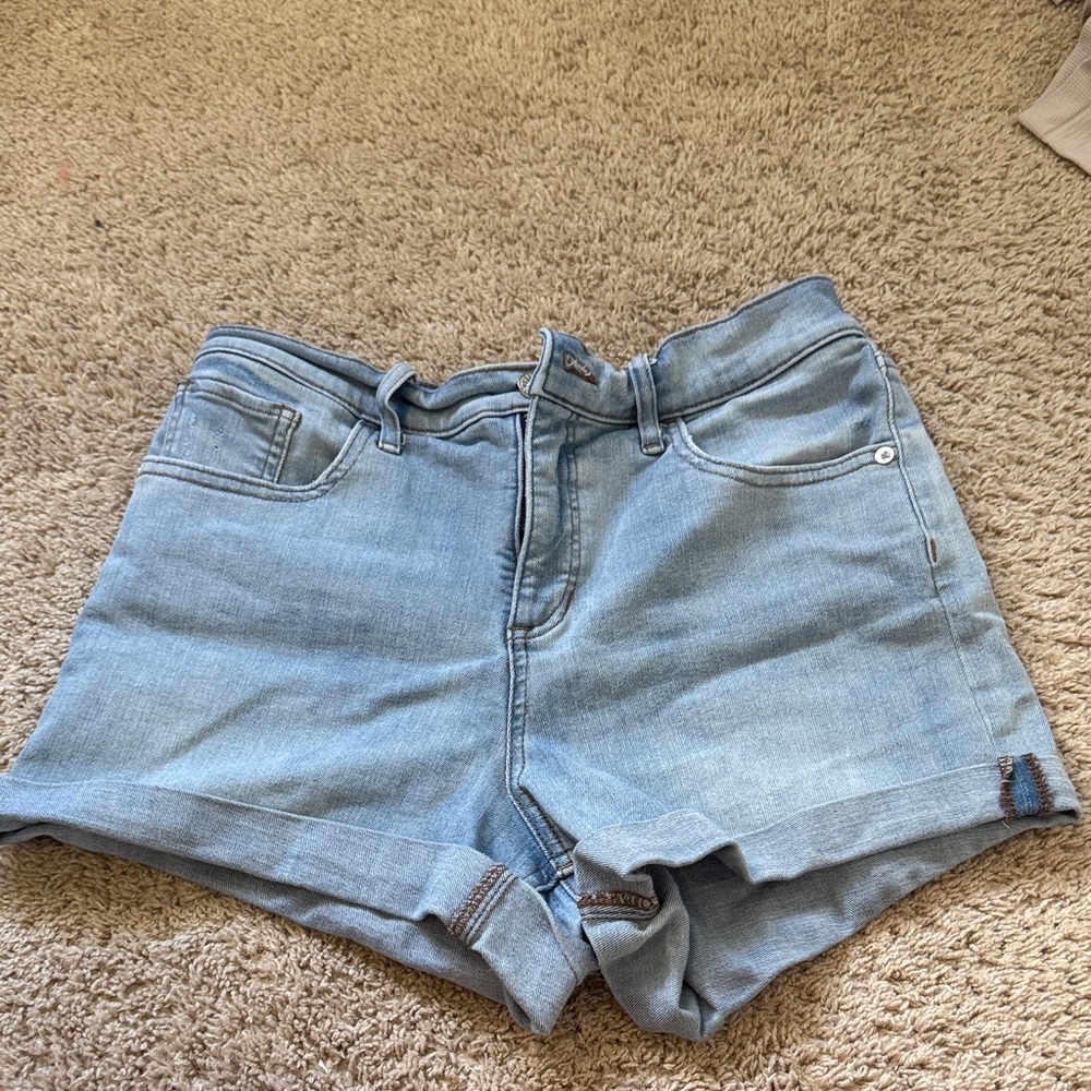 Express Light Blue Jean Shorts for Women